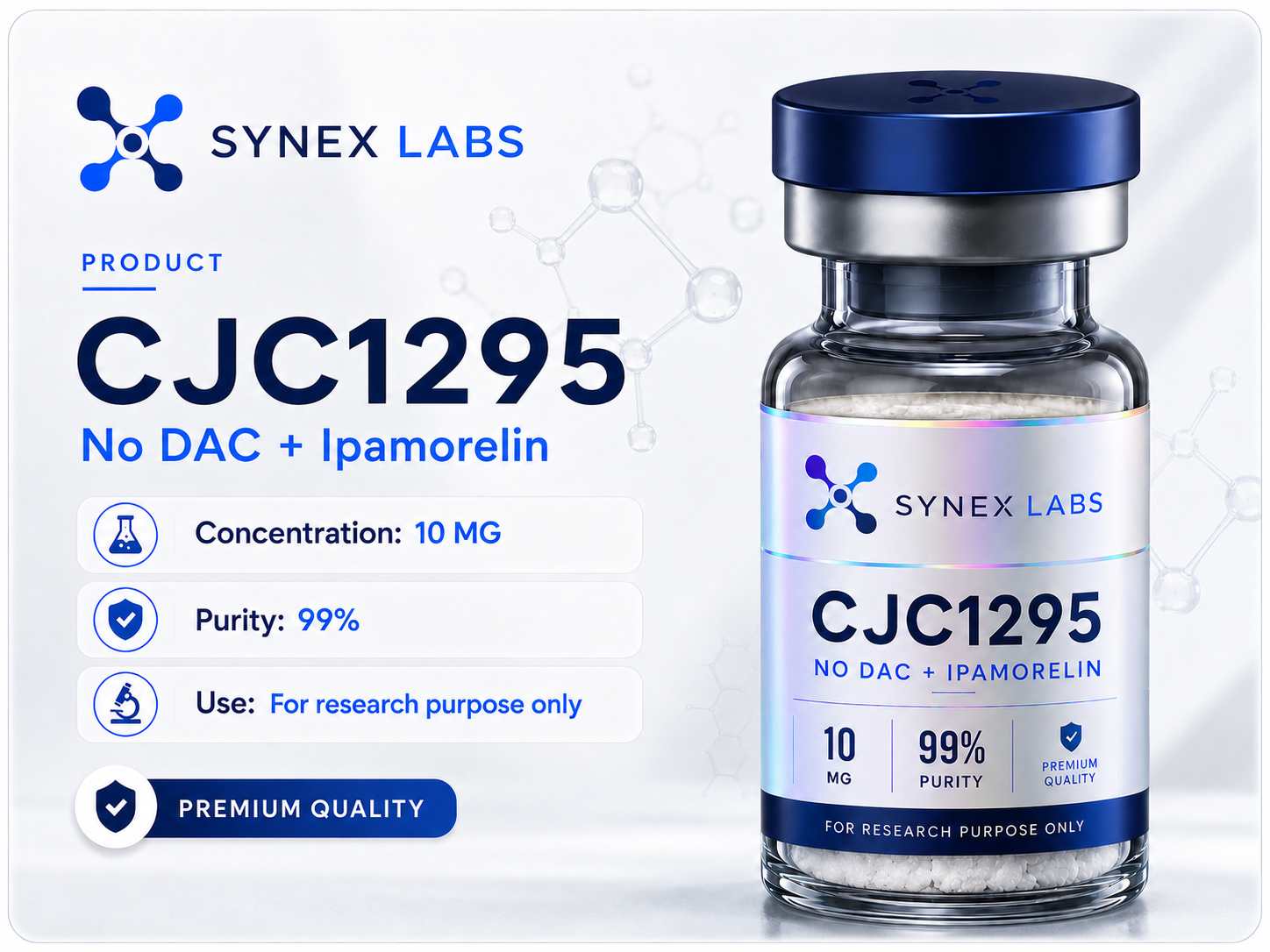 CJC1295 NO DAC + IPAMORELIN – 10mg