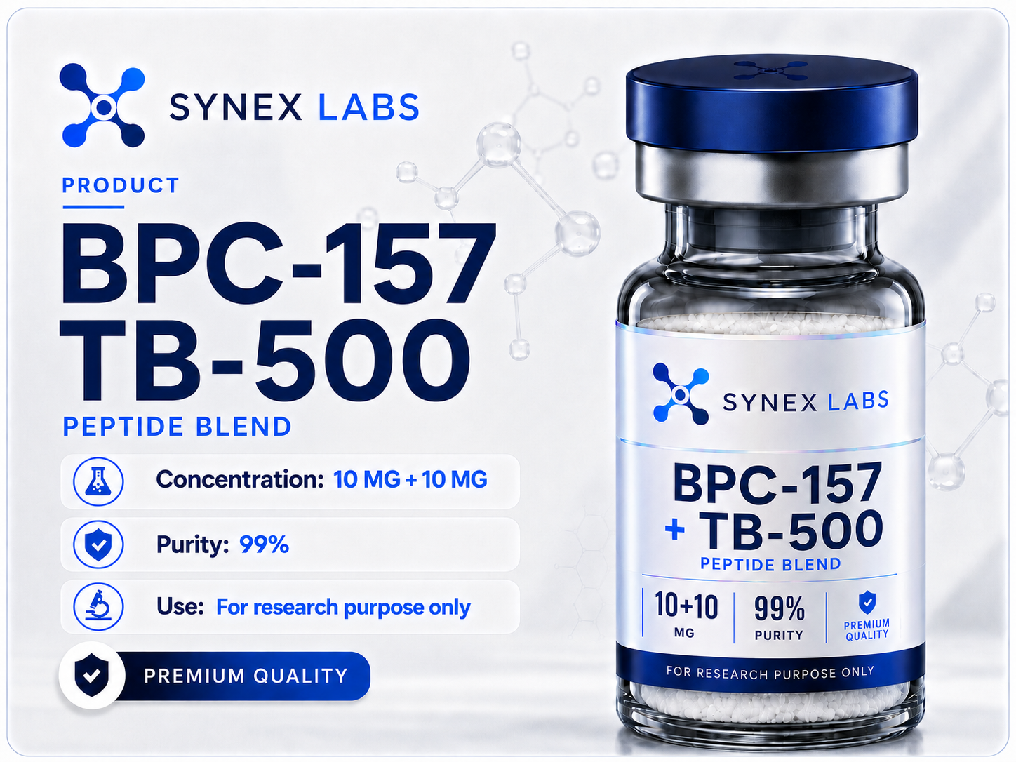 BPC-157 + TB-500 – 10mg (Blend)