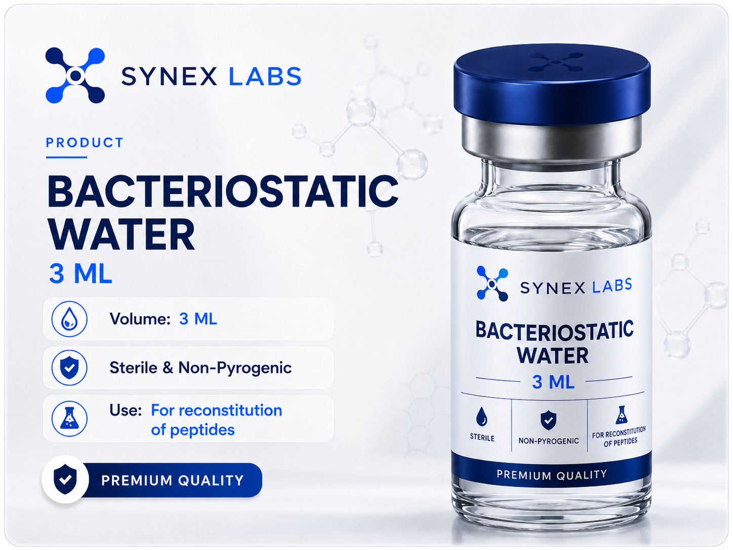 BACTERIOSTATIC WATER – 3ml